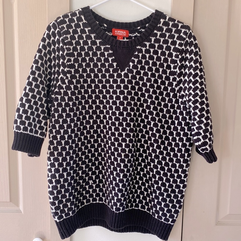 Kirna Zabete Geometric Sweater